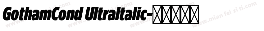 GothamCond UltraItalic字体转换